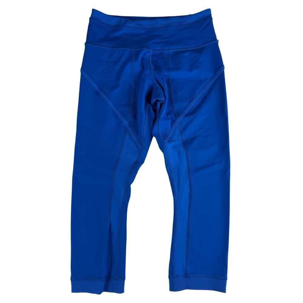 Lululemon Baroque Blue Roll Out Crop Legging Size 6